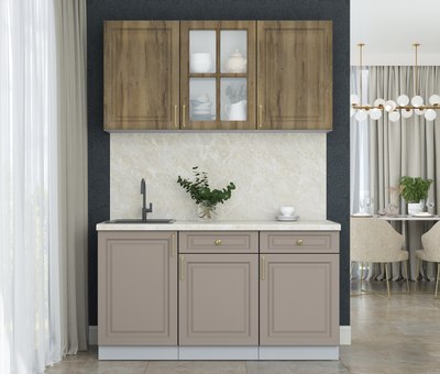 Кухонный гарнитур Интерлиния Мила Шато 1.5А