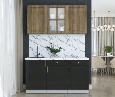 Кухонный гарнитур Интерлиния Мила Шато 1.5А