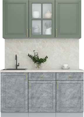 Кухонный гарнитур Интерлиния Мила Шато 1.5А - фото