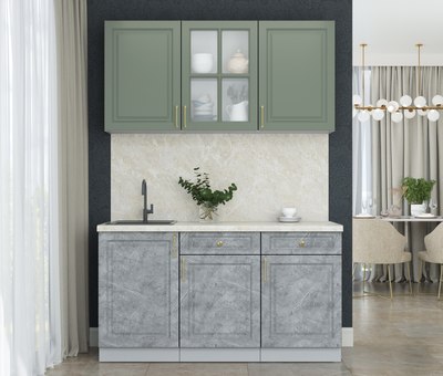 Кухонный гарнитур Интерлиния Мила Шато 1.5А