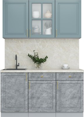 Кухонный гарнитур Интерлиния Мила Шато 1.5А - фото