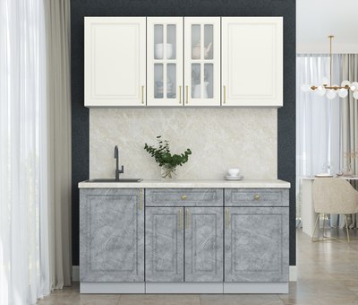 Кухонный гарнитур Интерлиния Мила Шато 1.6А