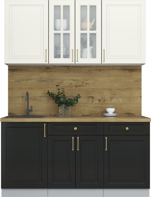 Кухонный гарнитур Интерлиния Мила Шато 1.6А - фото