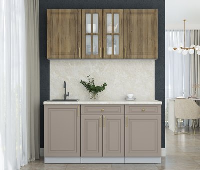 Кухонный гарнитур Интерлиния Мила Шато 1.6А