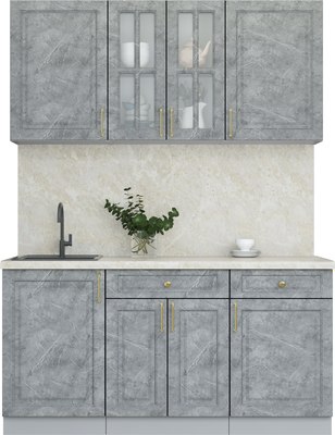 Кухонный гарнитур Интерлиния Мила Шато 1.6А - фото