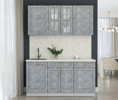 Кухонный гарнитур Интерлиния Мила Шато 1.6А