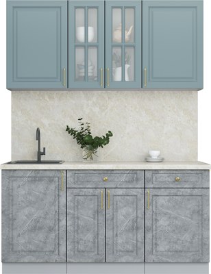 Кухонный гарнитур Интерлиния Мила Шато 1.6А - фото