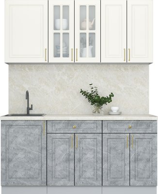 Кухонный гарнитур Интерлиния Мила Шато 1.7А - фото