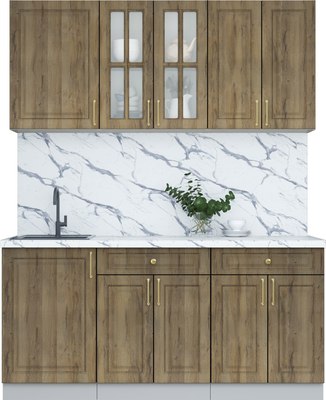 Кухонный гарнитур Интерлиния Мила Шато 1.7А - фото