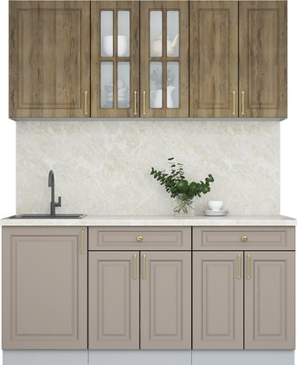 Кухонный гарнитур Интерлиния Мила Шато 1.7А - фото