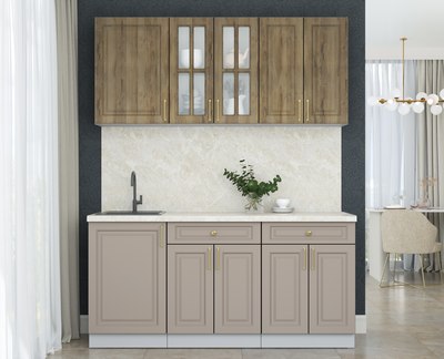 Кухонный гарнитур Интерлиния Мила Шато 1.7А