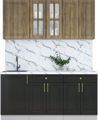 Кухонный гарнитур Интерлиния Мила Шато 1.7А - фото