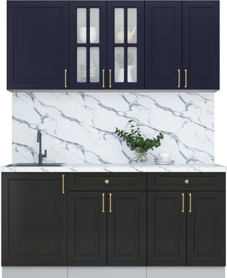 Кухонный гарнитур Интерлиния Мила Шато 1.7А - фото