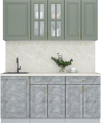 Кухонный гарнитур Интерлиния Мила Шато 1.7А - фото