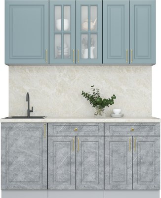 Кухонный гарнитур Интерлиния Мила Шато 1.7А - фото