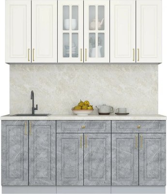 Кухонный гарнитур Интерлиния Мила Шато 1.8А - фото