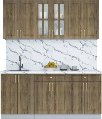 Кухонный гарнитур Интерлиния Мила Шато 1.8А - фото