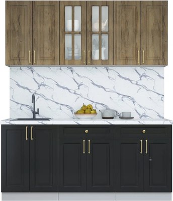 Кухонный гарнитур Интерлиния Мила Шато 1.8А - фото