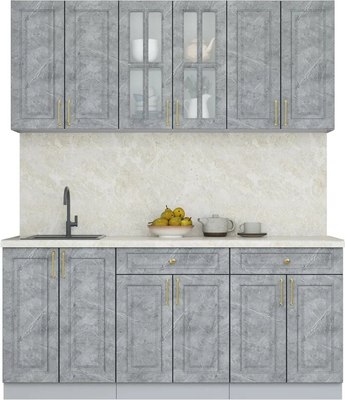 Кухонный гарнитур Интерлиния Мила Шато 1.8А - фото