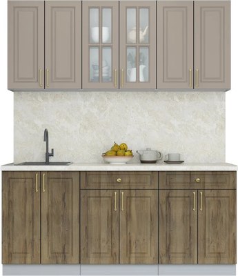 Кухонный гарнитур Интерлиния Мила Шато 1.8А - фото