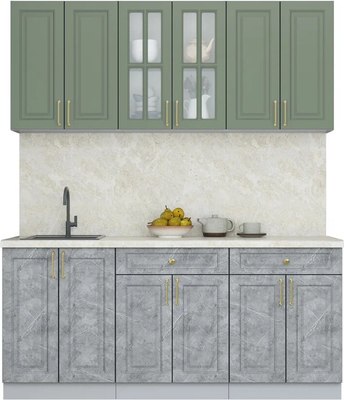 Кухонный гарнитур Интерлиния Мила Шато 1.8А - фото