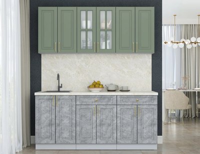 Кухонный гарнитур Интерлиния Мила Шато 1.8А