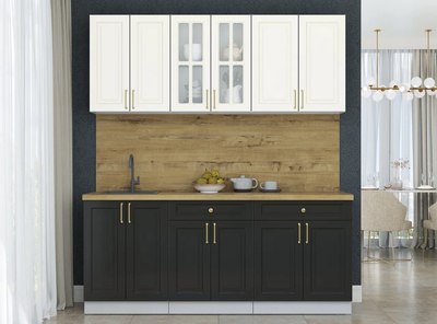 Кухонный гарнитур Интерлиния Мила Шато 1.9А