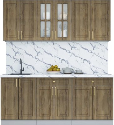 Кухонный гарнитур Интерлиния Мила Шато 1.9А - фото