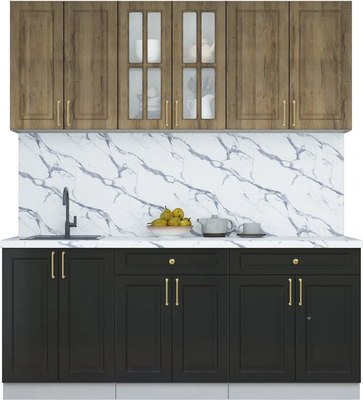 Кухонный гарнитур Интерлиния Мила Шато 1.9А - фото