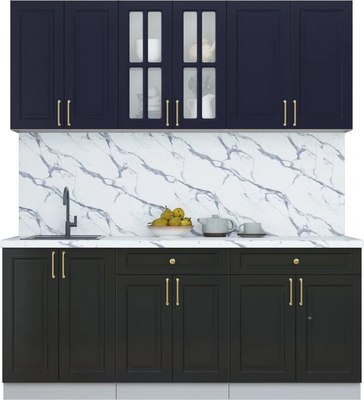 Кухонный гарнитур Интерлиния Мила Шато 1.9А - фото