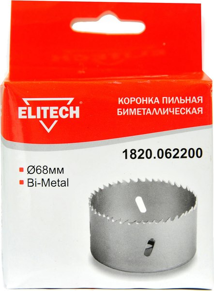 Коронка Elitech Bi-Metal 68мм 5/8 / 1820.062200