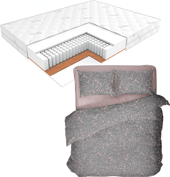 Матрас EOS Идеал 1а/2 120x200+Левада 2сп 70х70 41251/0 / 606501/593802 - фото