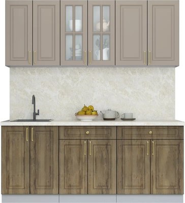 Кухонный гарнитур Интерлиния Мила Шато 1.9А - фото