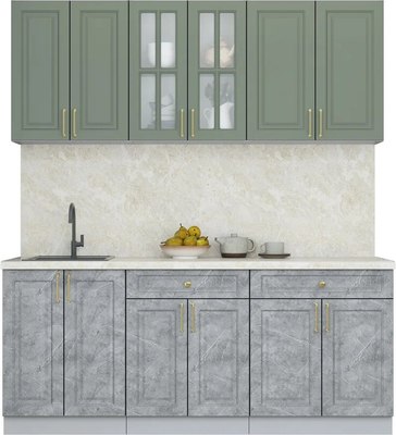 Кухонный гарнитур Интерлиния Мила Шато 1.9А - фото