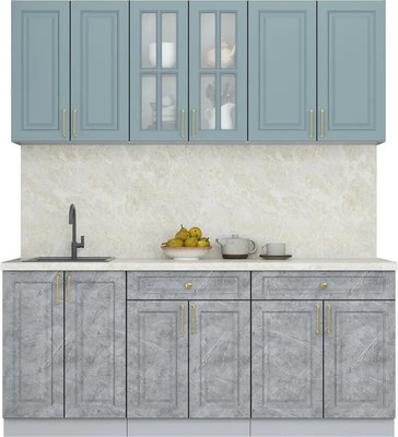 Кухонный гарнитур Интерлиния Мила Шато 1.9А - фото