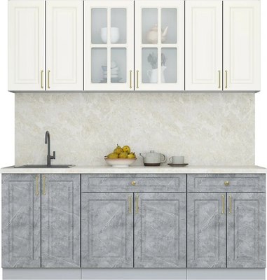 Кухонный гарнитур Интерлиния Мила Шато 2.0А - фото