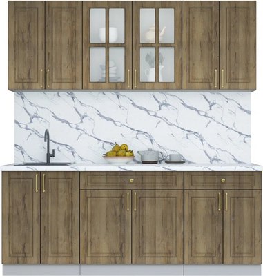 Кухонный гарнитур Интерлиния Мила Шато 2.0А - фото