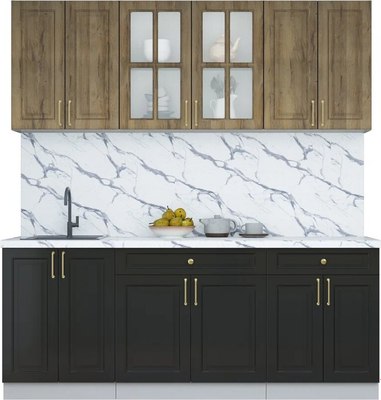 Кухонный гарнитур Интерлиния Мила Шато 2.0А - фото