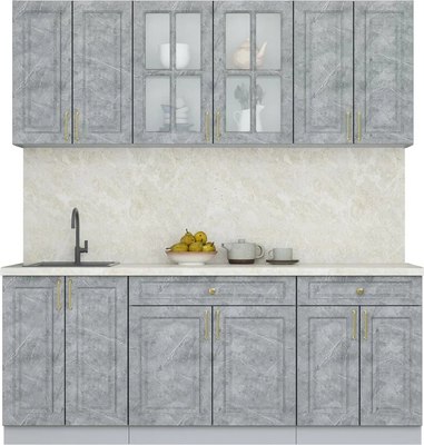 Кухонный гарнитур Интерлиния Мила Шато 2.0А - фото