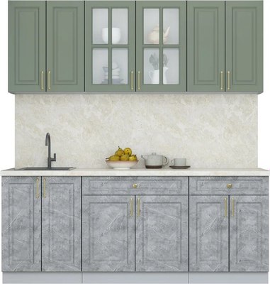 Кухонный гарнитур Интерлиния Мила Шато 2.0А - фото