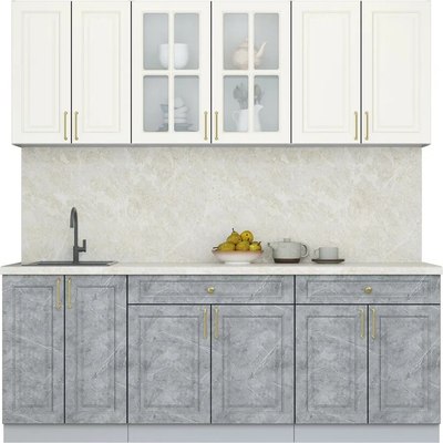 Кухонный гарнитур Интерлиния Мила Шато 2.1А - фото