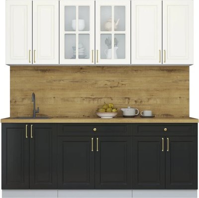 Кухонный гарнитур Интерлиния Мила Шато 2.1А - фото