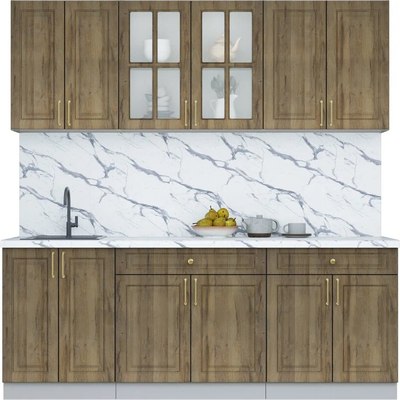 Кухонный гарнитур Интерлиния Мила Шато 2.1А - фото