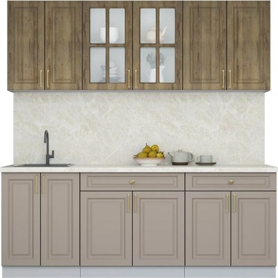 Кухонный гарнитур Интерлиния Мила Шато 2.1А - фото