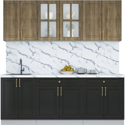 Кухонный гарнитур Интерлиния Мила Шато 2.1А - фото