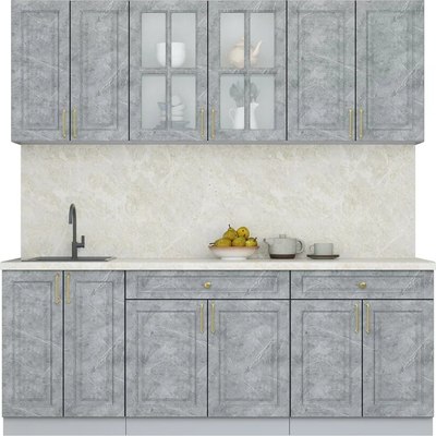 Кухонный гарнитур Интерлиния Мила Шато 2.1А - фото