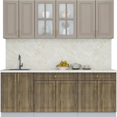 Кухонный гарнитур Интерлиния Мила Шато 2.1А - фото