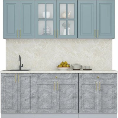 Кухонный гарнитур Интерлиния Мила Шато 2.1А - фото