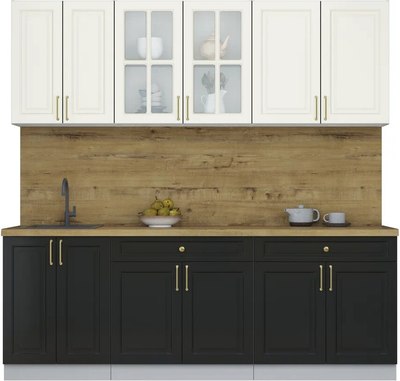 Кухонный гарнитур Интерлиния Мила Шато 2.2А - фото