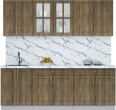 Кухонный гарнитур Интерлиния Мила Шато 2.2А - фото